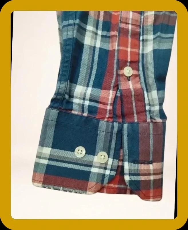 Chemise Lacoste a cuadros azul rojo Hombre L – photo 3